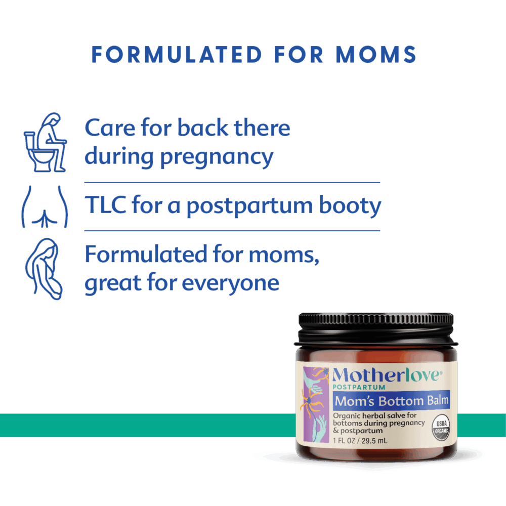 What is Motherlove Bottom Balm Used for, Care for back there, postpartum booty