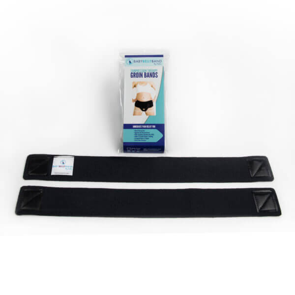 Babybellyband groin bands for compression therapy of the pelvic floor and pubic area for conditions like vulvar varicosities, symphysis pubis dysfunction, spd, pelvic pain, edema, lymphedema
